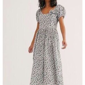 Love shack fancy lais floral print dress